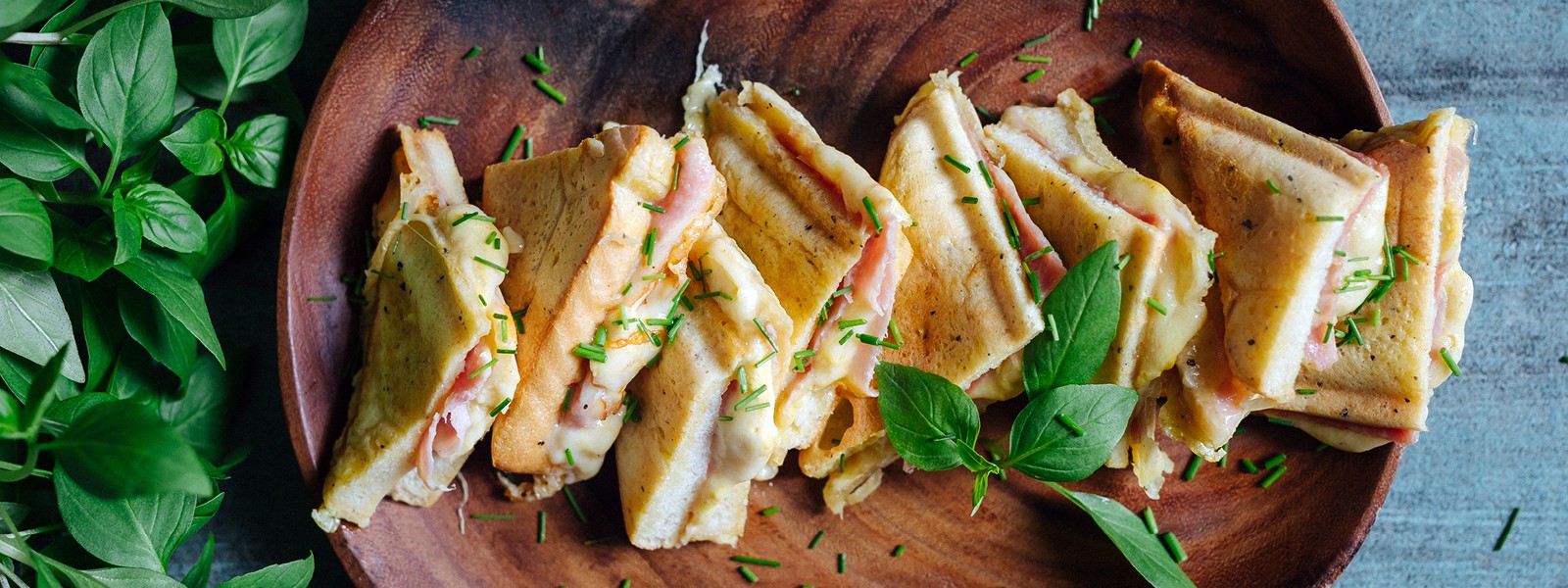 Französischer Toast gesalzen - Monte Cristo Sandwich